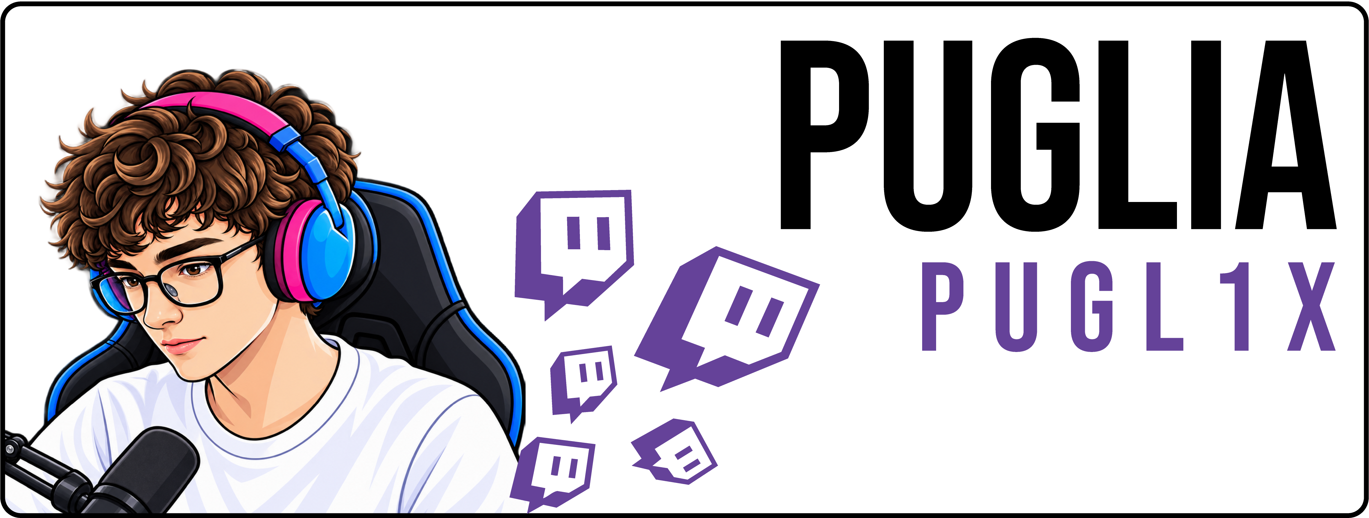 Puglia Pugl1x — Twitch Graphic Pack